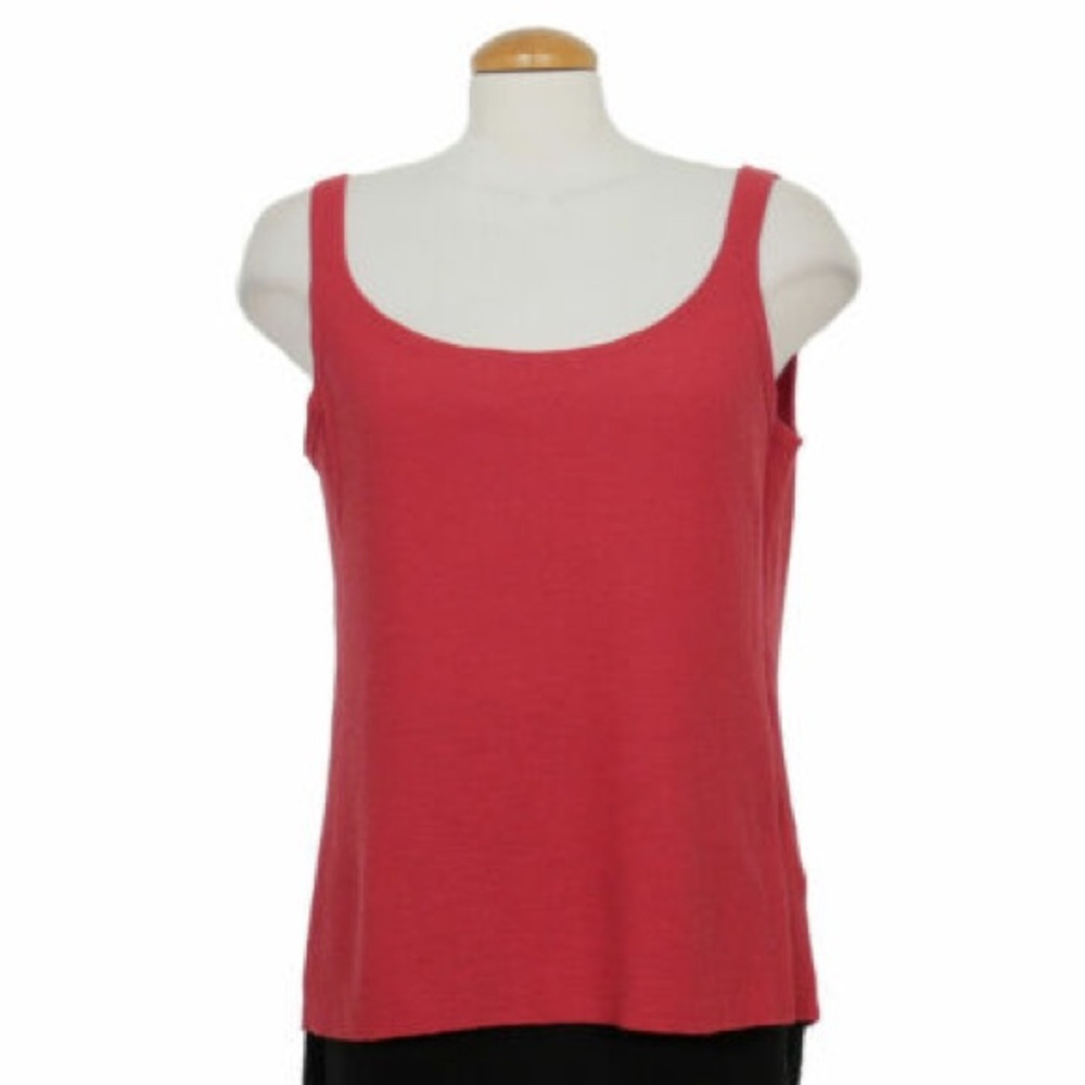 EILEEN FISHER | Scoop Neck Washable Wool Link Tank